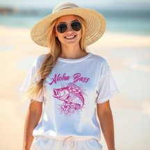Aloha Bass-Fisherman Stil Rosa