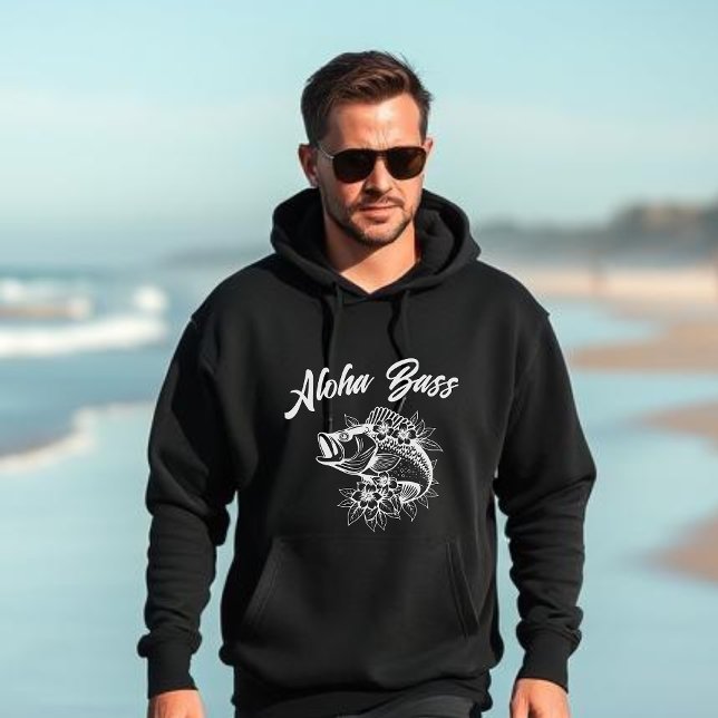 Aloha Bass Hawaiian Hoodie (Aloha Bass Hawaiian Fisherman Style Trend)
