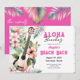 Aloha Beach Bachelorette Helg Inbjudningar