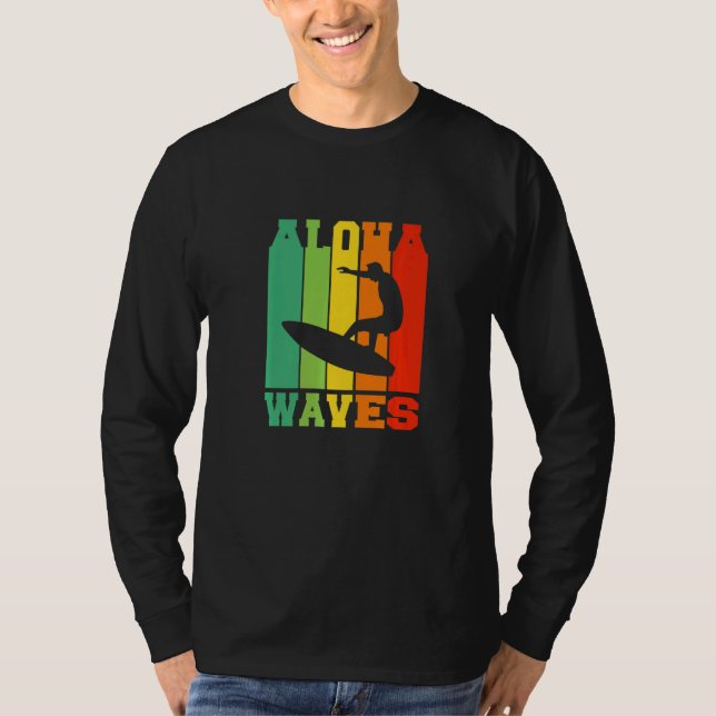 Aloha Beach Hawaii Surfbeach Surf T Shirt (Framsida)