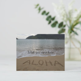 Aloha Beach Kauai Hawaii Ocean Vykort