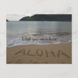 Aloha Beach Kauai Hawaii Ocean Vykort