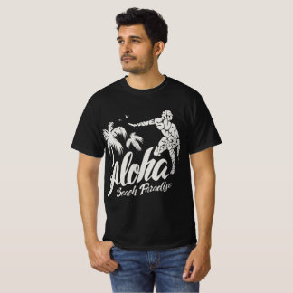 Aloha Beach Paradise Surfa & Handflatan Vibes T Shirt