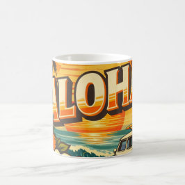 Aloha Beach Solnedgång Ö Kaffemugg