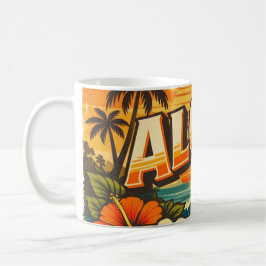 Aloha Beach Solnedgång Ö Kaffemugg