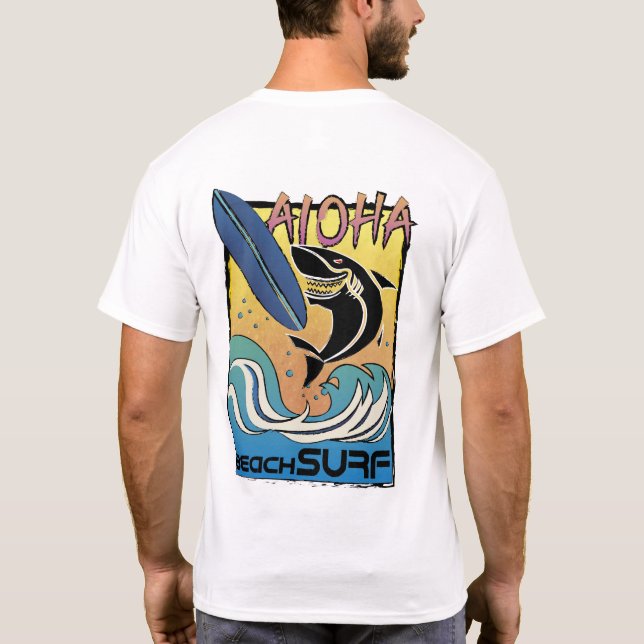 Aloha - Beach Surf T Shirt (Baksida)