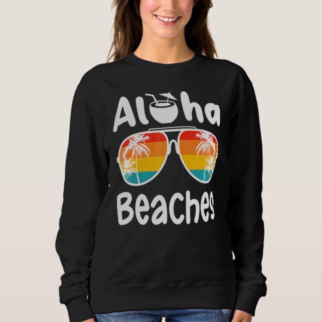 Aloha Beacher Coola och sommar T Shirt (Framsida)