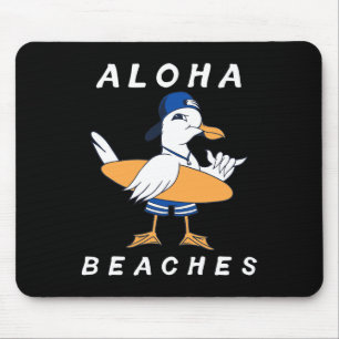 Aloha Beacher Funny Fiskmås Matching Family Beach Musmatta