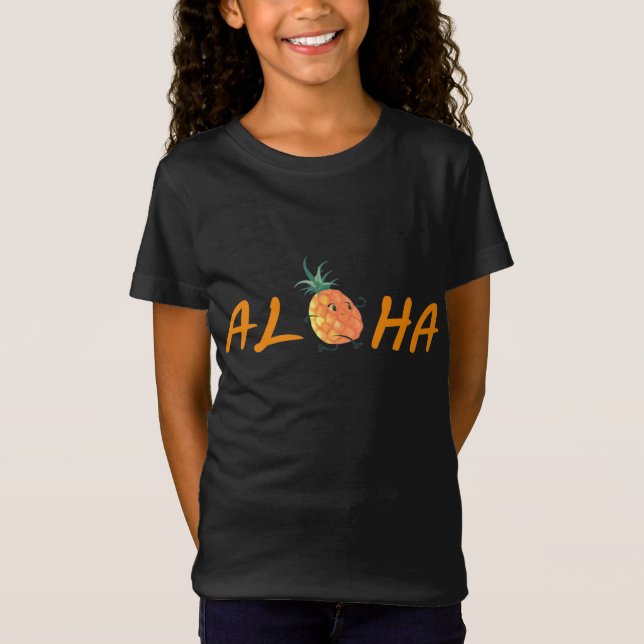 Aloha Beacher Hawaii Hawaii Pineapple Fruit Manar T Shirt (Framsida)