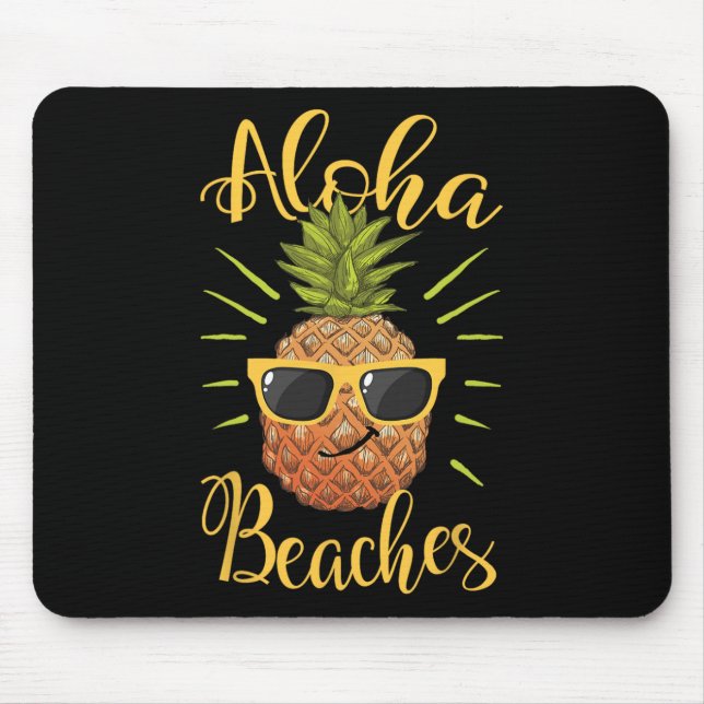 Aloha Beacher Hawaii Pineapple Sungles Travel Tee1 Musmatta (Framsidan)