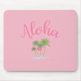 Aloha Beacher Hawaiian Stil Sommar Tropical Rosa Musmatta
