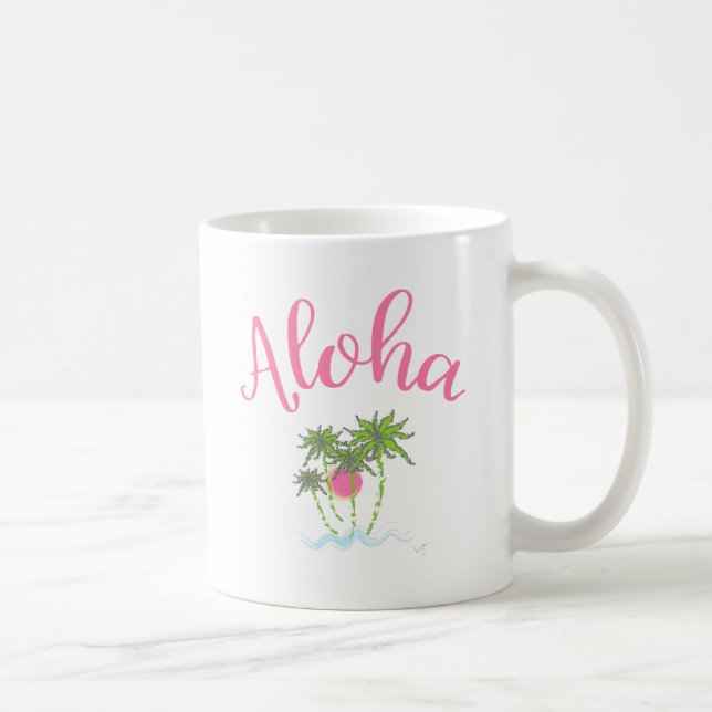 Aloha Beacher Hawaiian Stil Summera Kaffemugg (Höger)