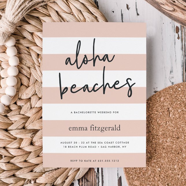 Aloha Beacher | Helg Getaway-inbjudan Inbjudningar (Skapare uppladdad)