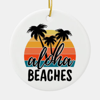 Aloha BEACHES Julgransprydnad Keramik