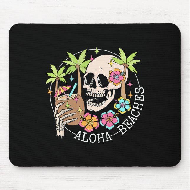 Aloha Beachs Skeleton Summer Vacation Hawaii Famil Musmatta (Framsidan)