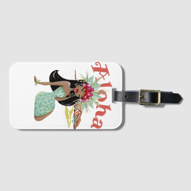 Aloha Bevacker Luggage Tag Bagagebricka (Framsida horisontal)