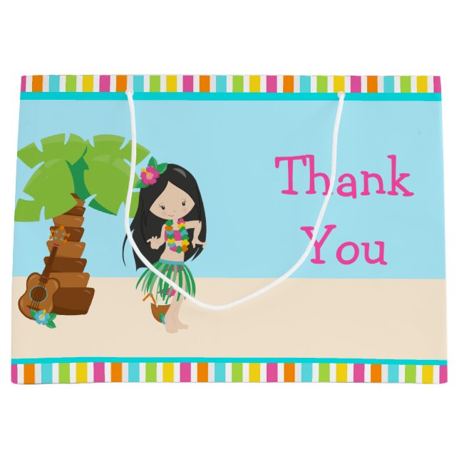 Aloha Black Hair Girl Tack (Framsidan)