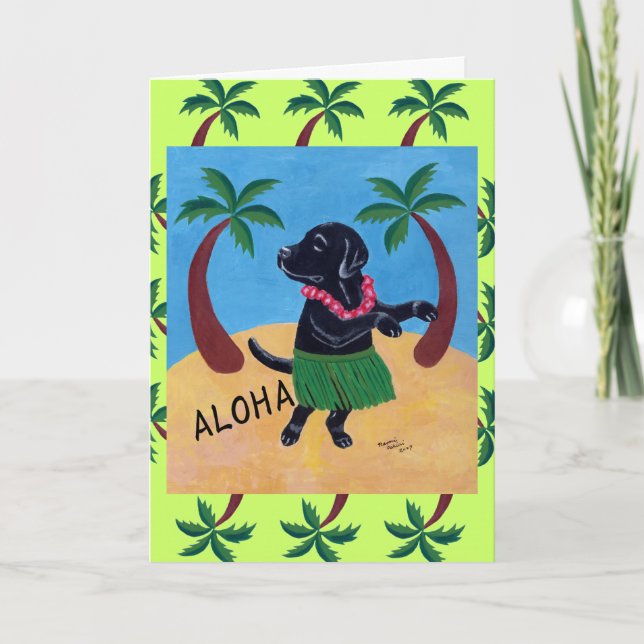 Aloha Black Labour dor Kort (Framsida)