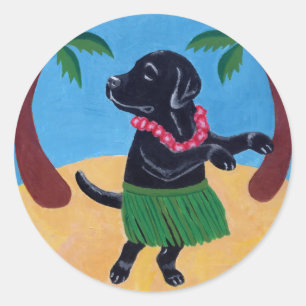 Aloha Black Labour dor Runt Klistermärke