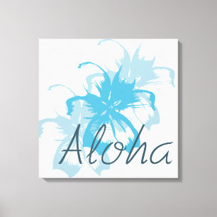 Aloha Blommigt Canvastryck