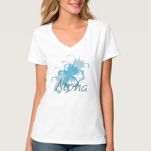 Aloha Blommigt Tee (Framsida)