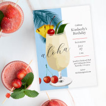 Aloha Blue Pineapple Cocktail Sommardag