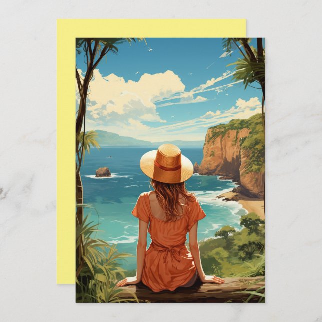 Aloha Breeze, Hälsning från den tropiska ön Julkort (Fram/baksida)