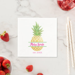 Aloha Bride Pineapple-Möhippa Pappersservett