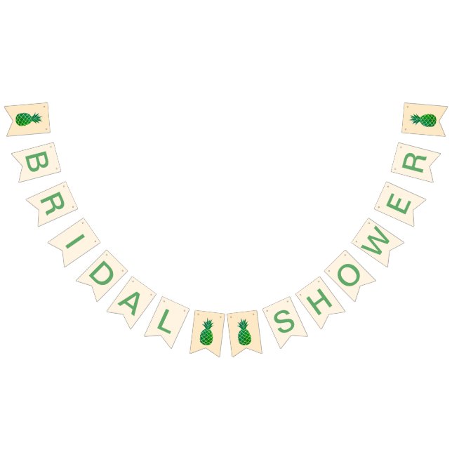 Aloha Bröllopsdusch i Tropisk Stil Vimplar (Alla)