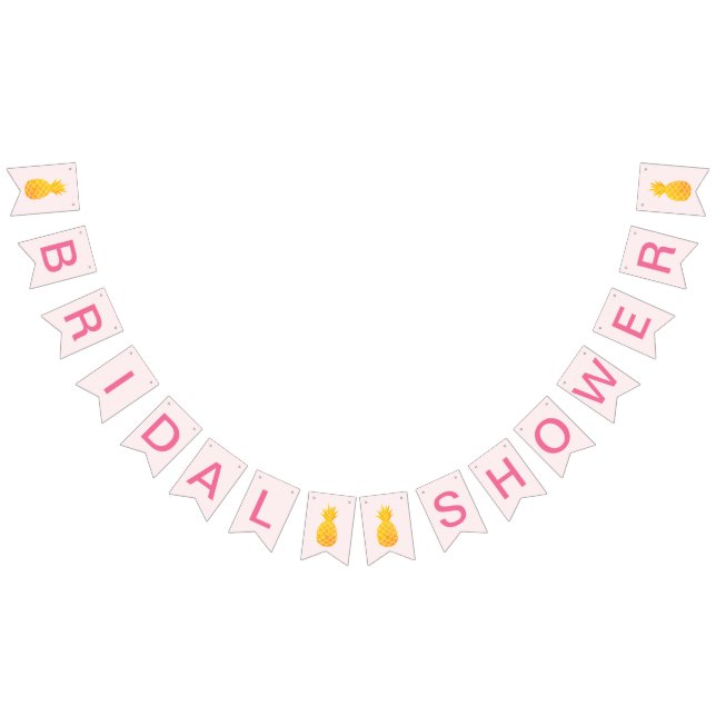 Aloha Bröllopsdusch i Tropisk Stil Vimplar (Alla)