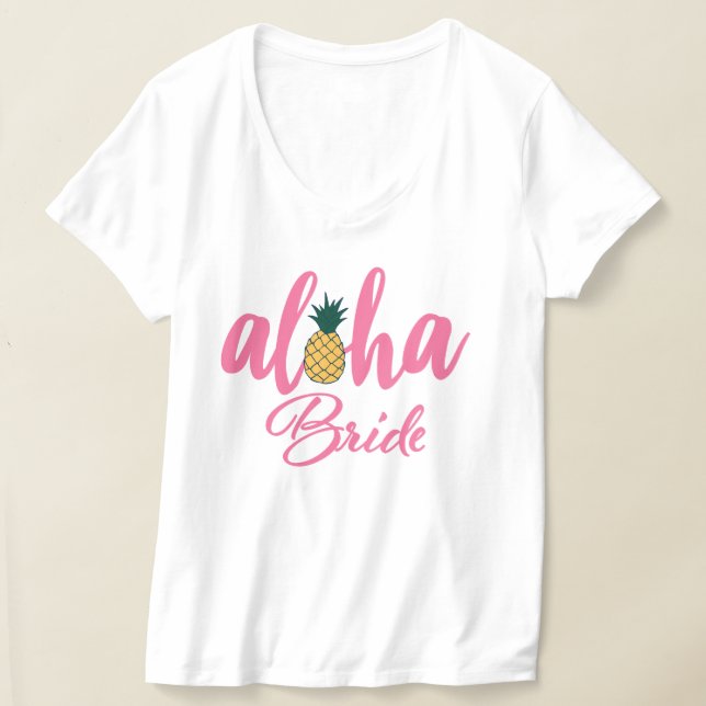 Aloha Brud T Shirt (Laydown)