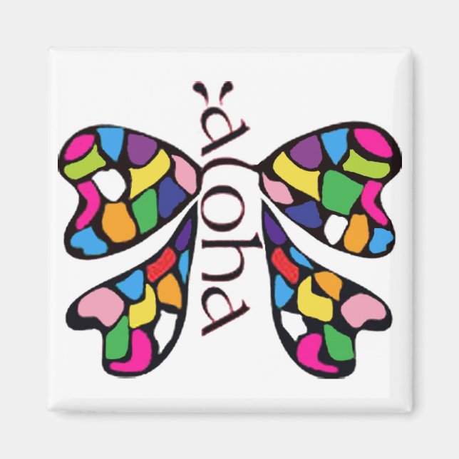 Aloha butterfly magnet (Framsidan)