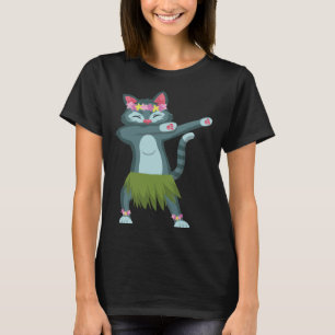 Aloha Cat Hawaiian Dance Mele Kalikimaka Hula Kitt T Shirt