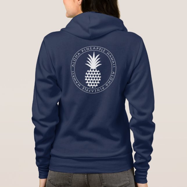 aloha circle pineapple （heart） tröja (Baksida)