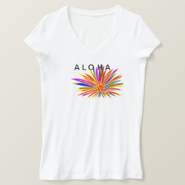 Aloha Colorful Tropical Flower T Shirt