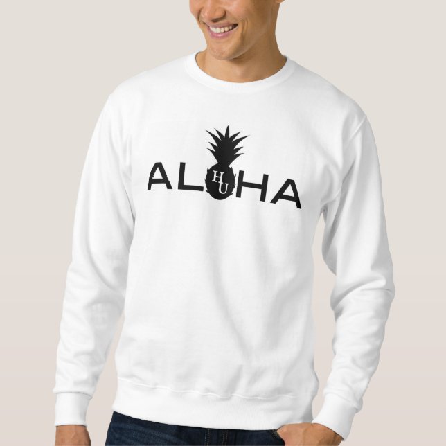 Aloha Crewneck Lång Ärmad Tröja (Framsida)