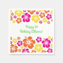 Aloha Cute Hawaiian Barn Födelsedagsfest