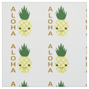 Aloha Cute Kawaii Pineapple Tyg