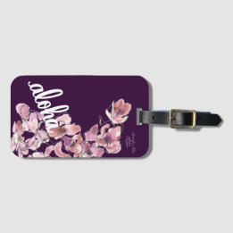 Aloha Cymbidium-Orkidé Hawaii-Inspirerad Resväskem Bagagebricka