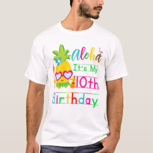 Aloha Det är min 10:e födelsedag Hawaii Second Gir T Shirt