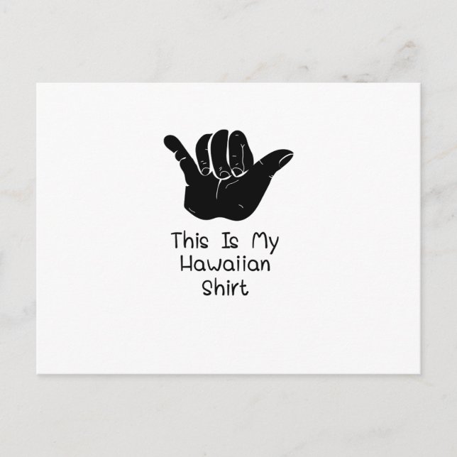 Aloha, det här är min hawaiian vykort (Framsida)