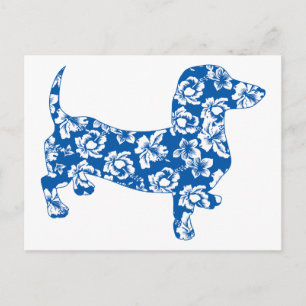 Aloha Doxie Dachshund Vykort