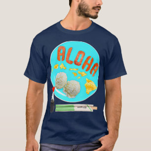 Aloha Eggs Spam Ris Shoyu Chopsticks Breakfast T Shirt