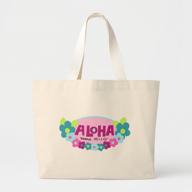 Aloha Elak Hej Beach Bag Jumbo Tygkasse (Framsidan)