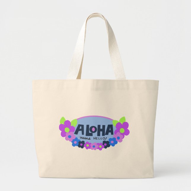 Aloha Elak Hej Beach Bag Jumbo Tygkasse (Framsidan)
