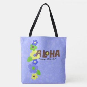 Aloha Elak Hej Hawaiian Hibiscus Beach Bag Bag Tygkasse
