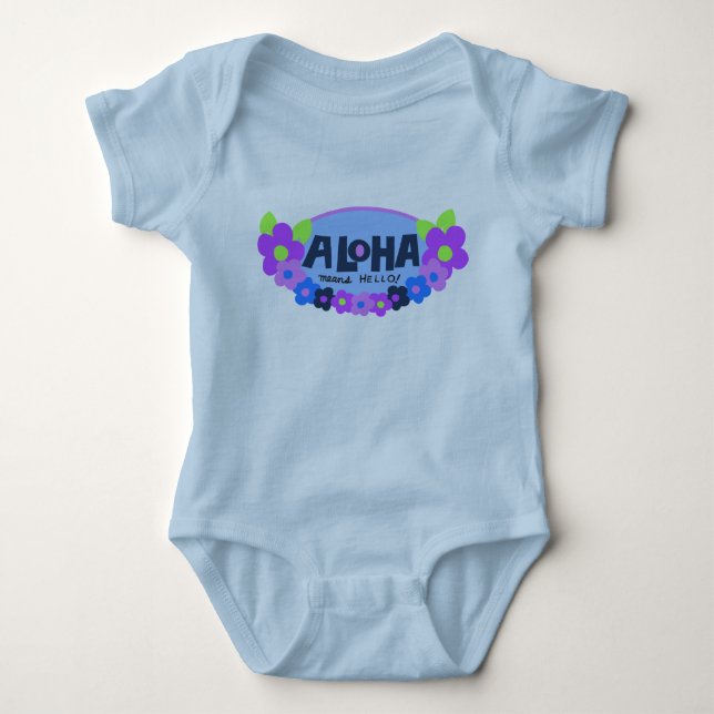 Aloha Elak Hej Infant Creeper Tröja (Framsida)
