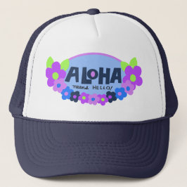 Aloha Elaks Hej Hawaii Blommigt Keps