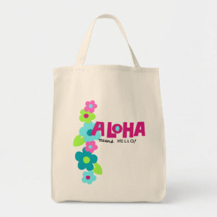 Aloha Elaks Hej Hawaii Blommigt Tygkasse