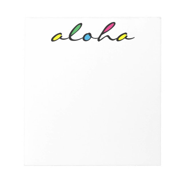 ALOHA-färgad Anteckningsblock (Framsida)